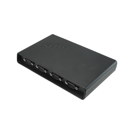 USB to 4 port RS-232 Serial Hub with +5VDC / +12 VDC power output