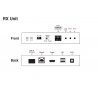 4K HDMI/USB KVM Over IP/Fiber Extender with POE (RX Unit)