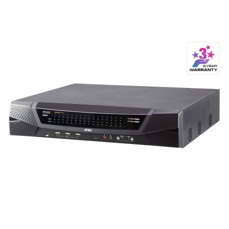 1-Local/4-Remote Shared Access 64-Port Multi-Interface Cat 5 KVM over IP Switch