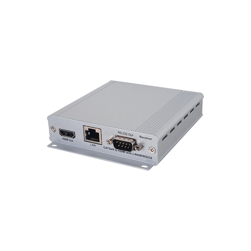 HDMI over CAT5e/6/7 Mountable Receiver with Bi-directional 24V PoC